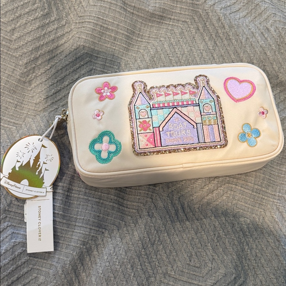 Disney x Stoney Clover Lane Disney World Pink Pouch NEW